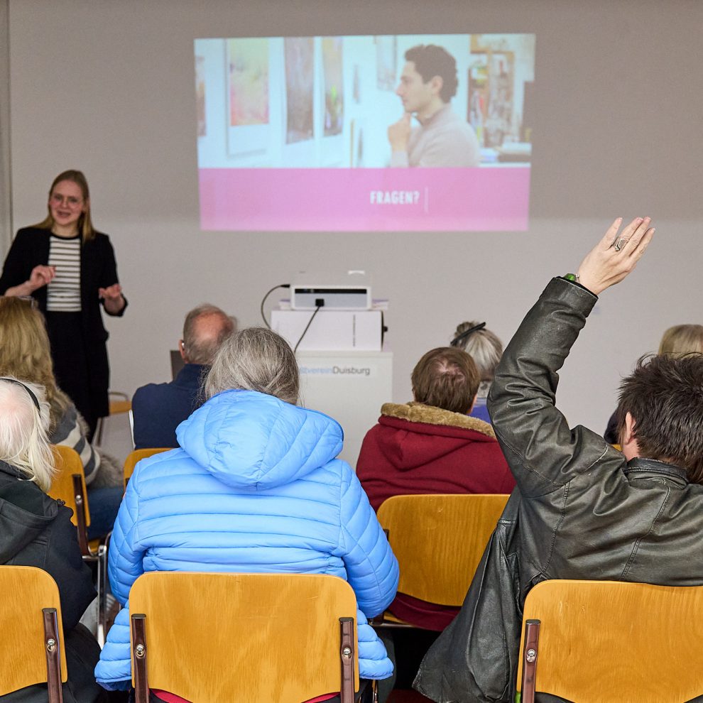 Dukuna-Kunstverein-ChristianThiele-12 Vortrag im Kunstverein Duisburg; Foto: Christian Thiele